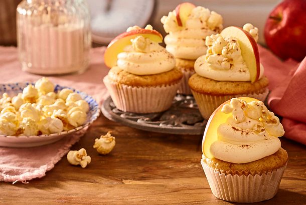 Apfel-Popcorn-Cupcakes Rezept