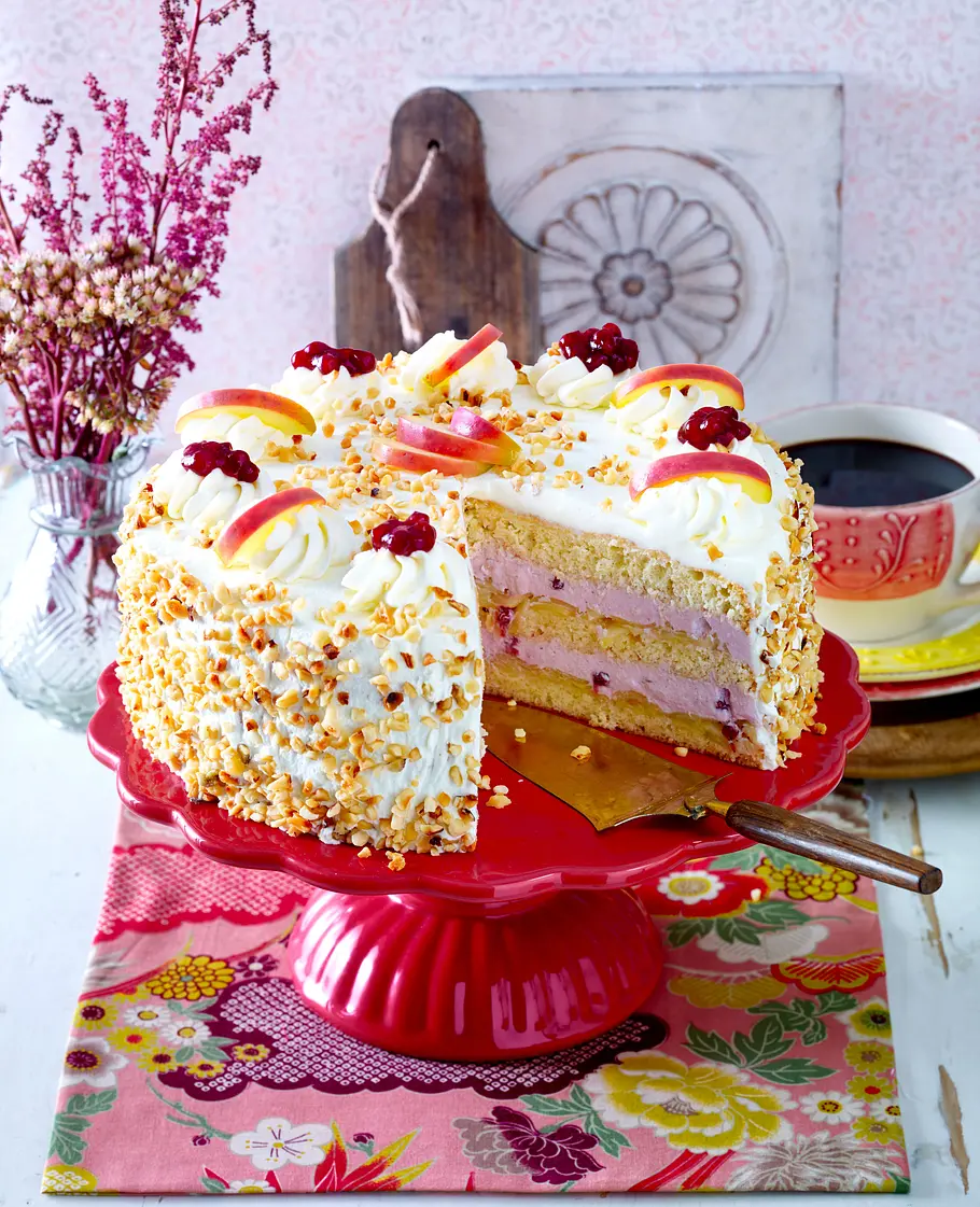 Apfel-Preiselbeertorte (Endfoto) Rezept