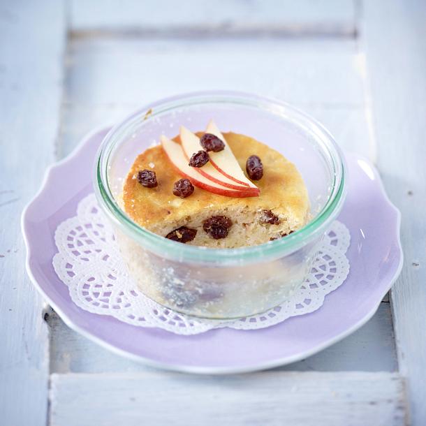Apfel-Rosinen-Küchlein Rezept