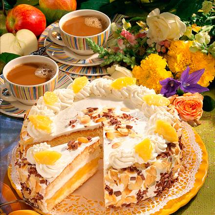 Apfel-Sahnetorte Rezept