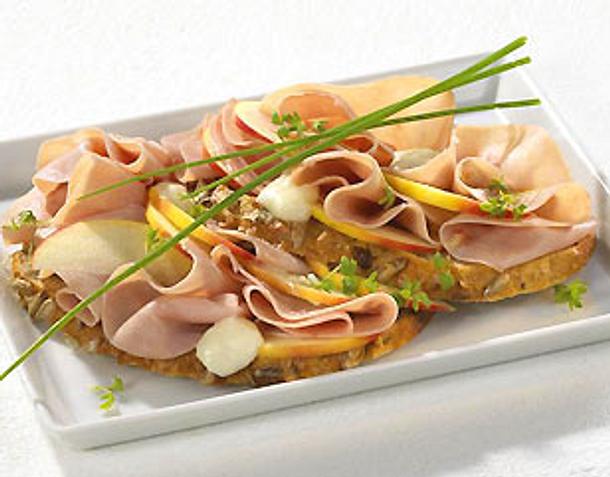 Apfel-Schinken-Schnitte Rezept