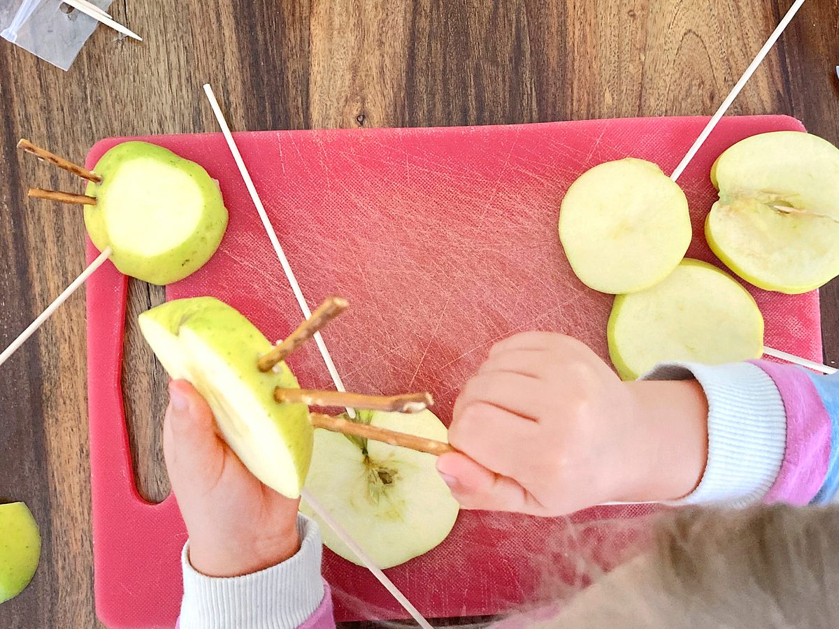 Apfel Spinnen Schritt 3