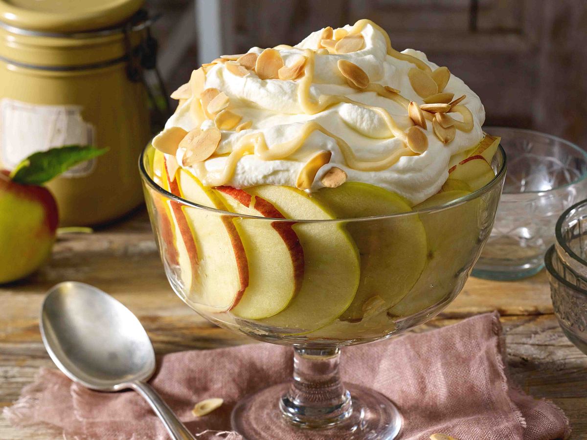 Apfel-Toffee-Trifle Rezept