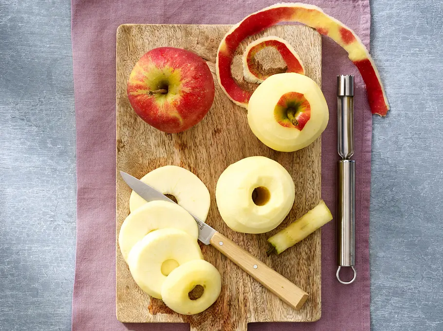 Geschälte Äpfel