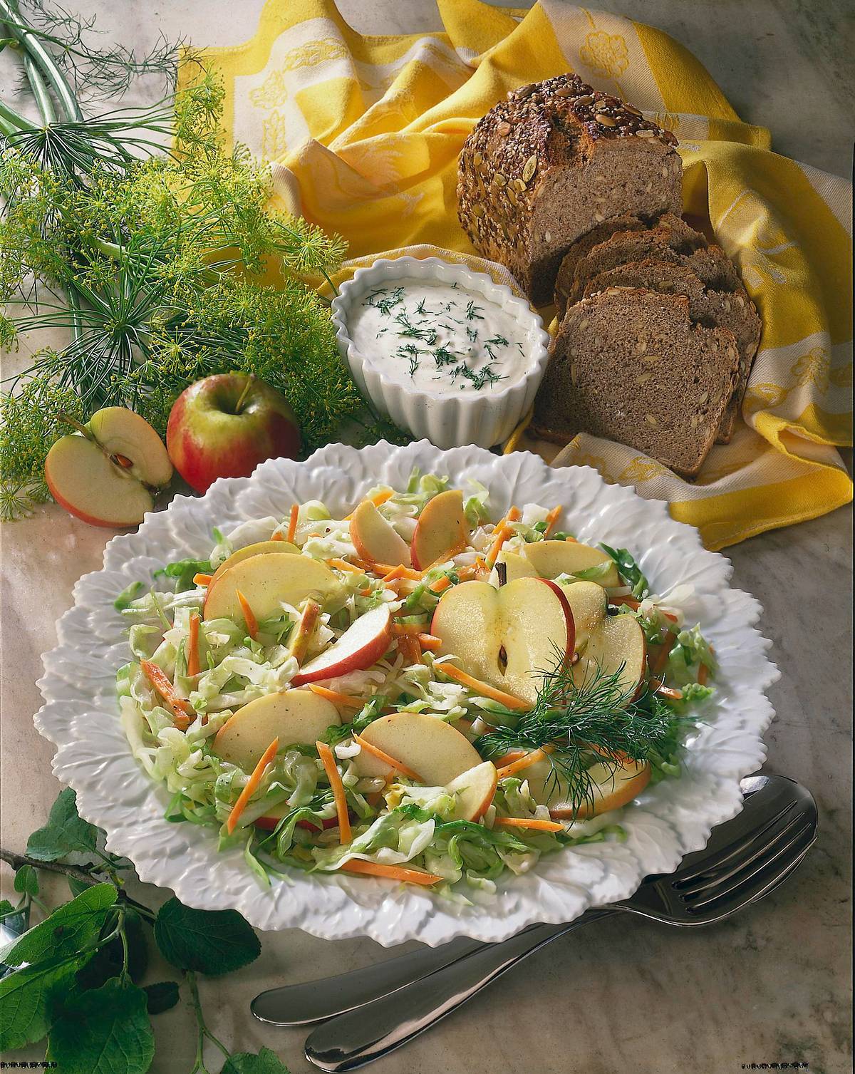 Apfel-Weißkohlsalat Rezept