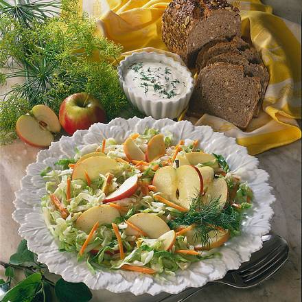 Apfel-Weißkohlsalat Rezept