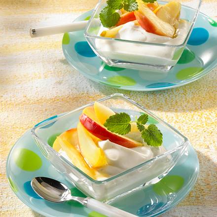 Apfelkompott mit Vanillequark Rezept Apfelkompott mit Vanillequark Rezept