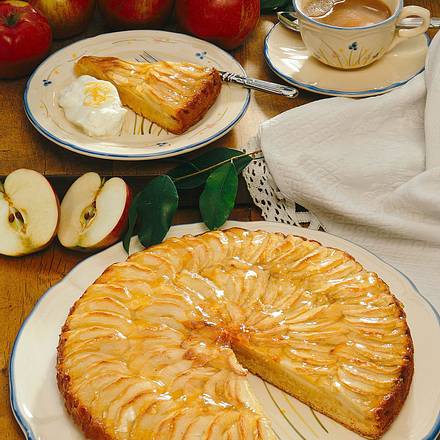 Apfelkuchen mit Marzipanteig Rezept Apfelkuchen mit Marzipanteig Rezept