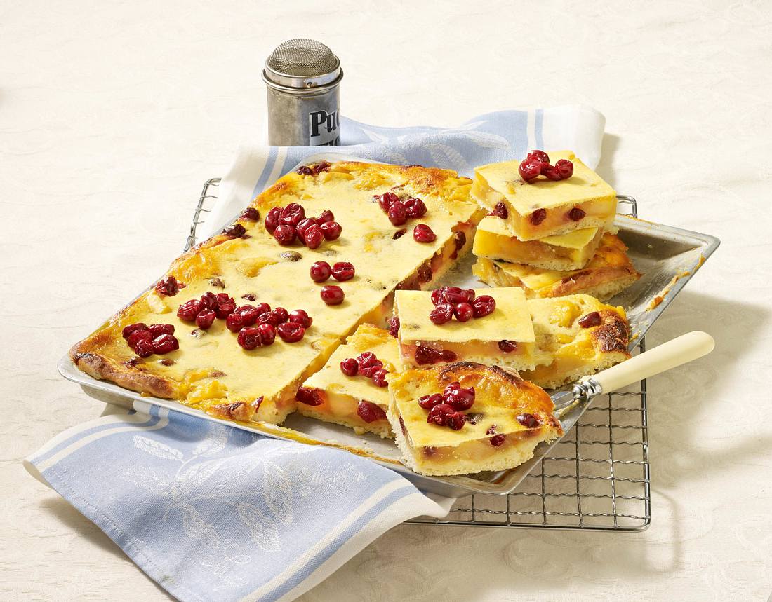 Apfelkuchen mit Quarkguss Rezept | LECKER