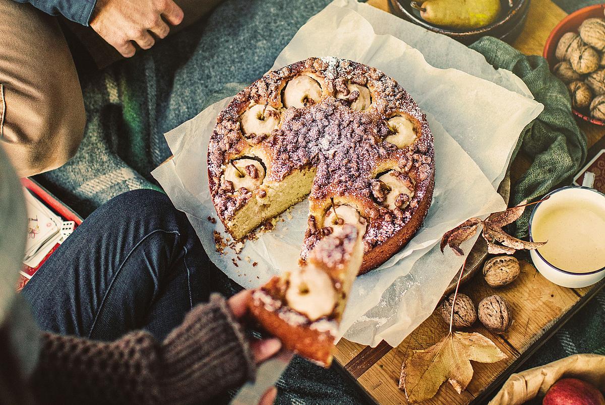 Apfelkuchen mit Zimtcrunch Rezept