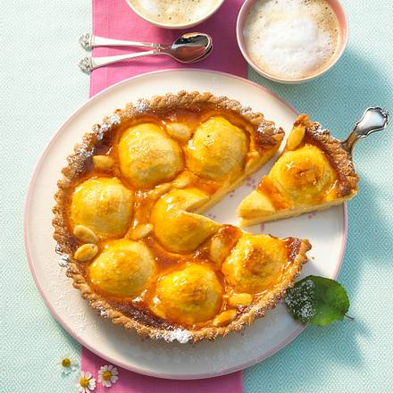 Apfeltarte mit Marzipanguss Rezept Apfeltarte mit Marzipanguss Rezept