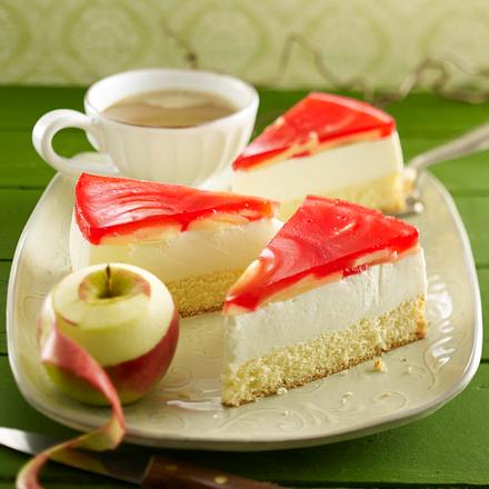 Apfeltorte mit Grenadine-Guss Rezept Apfeltorte mit Grenadine-Guss Rezept