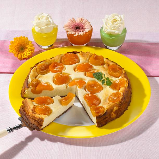 Aprikose-Cookies-Käsekuchen Rezept