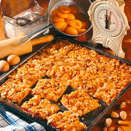 Aprikosen-Blechkuchen Rezept