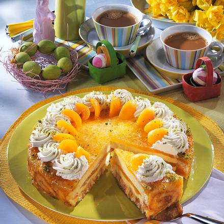 Aprikosen-Charlotte mit Vanillecreme Rezept Aprikosen-Charlotte mit Vanillecreme Rezept