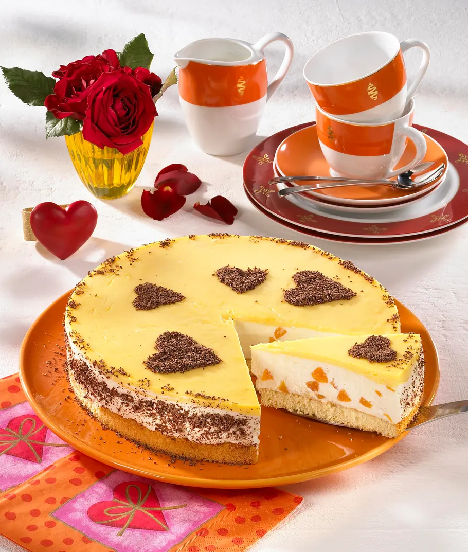 Aprikosen-Eierlikör-Kuchen für Verliebte Rezept