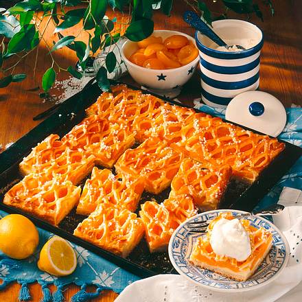 Aprikosen-Gitterkuchen Rezept