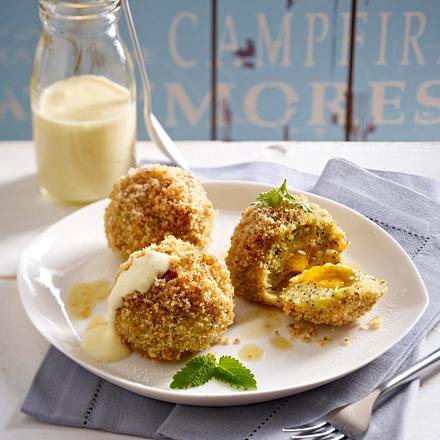 Aprikosen-Mohn-Knödel mit Vanillesoße Rezept