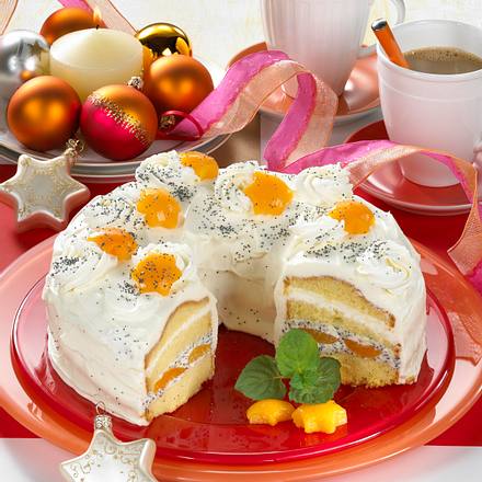 Aprikosen-Mohn-Kranz mit Mascarpone Rezept Aprikosen-Mohn-Kranz mit Mascarpone Rezept