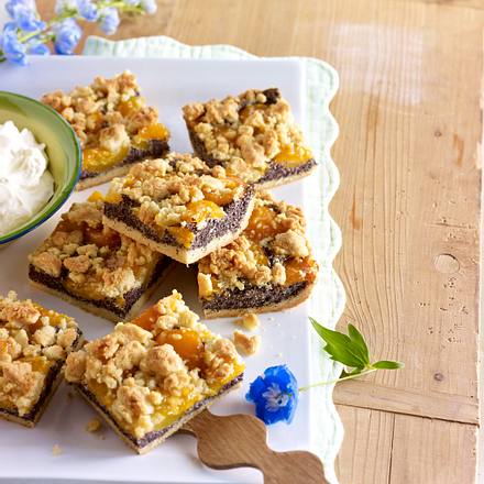 Aprikosen-Mohn-Schnitten Rezept Aprikosen-Mohn-Schnitten Rezept