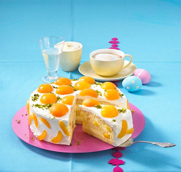 Aprikosen-Prosecco-Torte Rezept Aprikosen-Prosecco-Torte Rezept