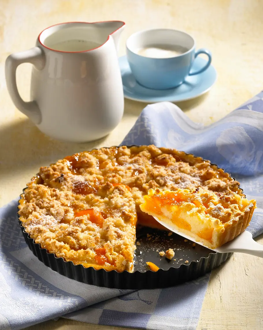 Aprikosen-Streusel-Tarte Rezept Aprikosen-Streusel-Tarte Rezept