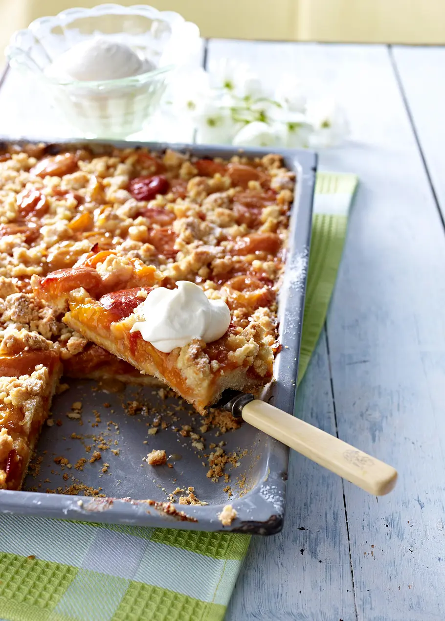 Aprikosen-Streuselkuchen Rezept Aprikosen-Streuselkuchen Rezept