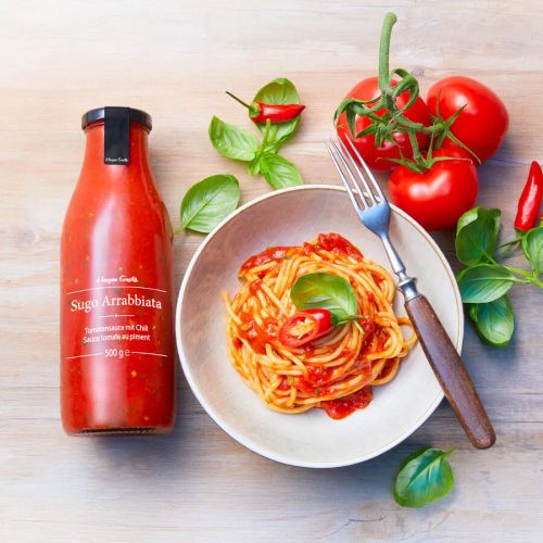 Arrabbiata: italienische San Marzano Tomatensaucen