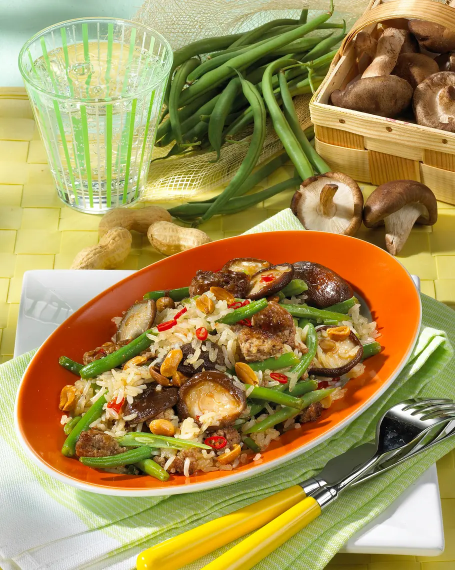 Asia Bratreis mit Hackfleisch Rezept