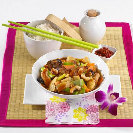 Asia-Hähnchen süßsauer Rezept Asia-Hähnchen süßsauer Rezept