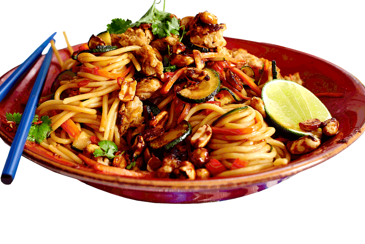 Asia-Spaghetti mit Teriyaki-Limetten-Soße Rezept