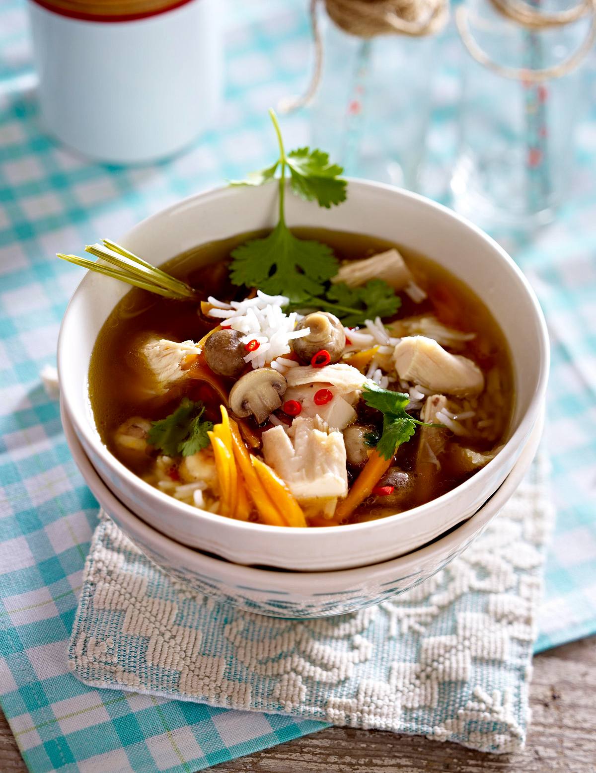 Asiatische Hühnersuppe Rezept