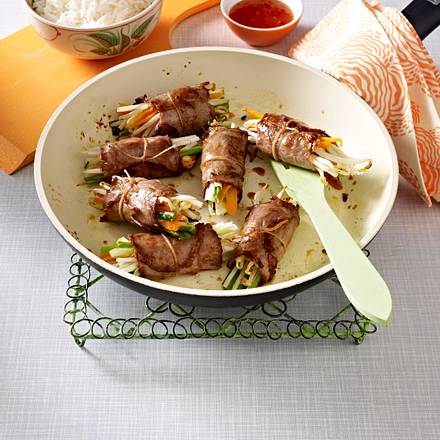 Asiatische Roastbeef-Röllchen Rezept