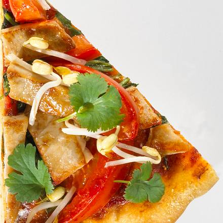 Asiatische Thunfisch-Pizza Rezept Asiatische Thunfisch-Pizza Rezept