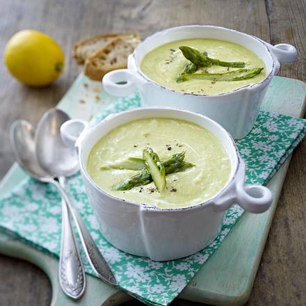 Asparagus cream soup Rezept Asparagus cream soup Rezept