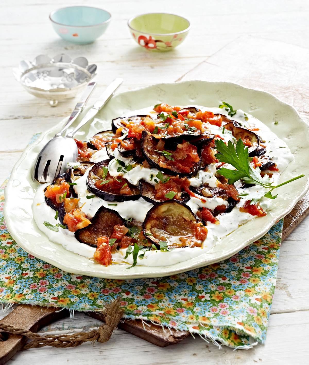 Auberginen mit scharfem Tomatensugo Rezept