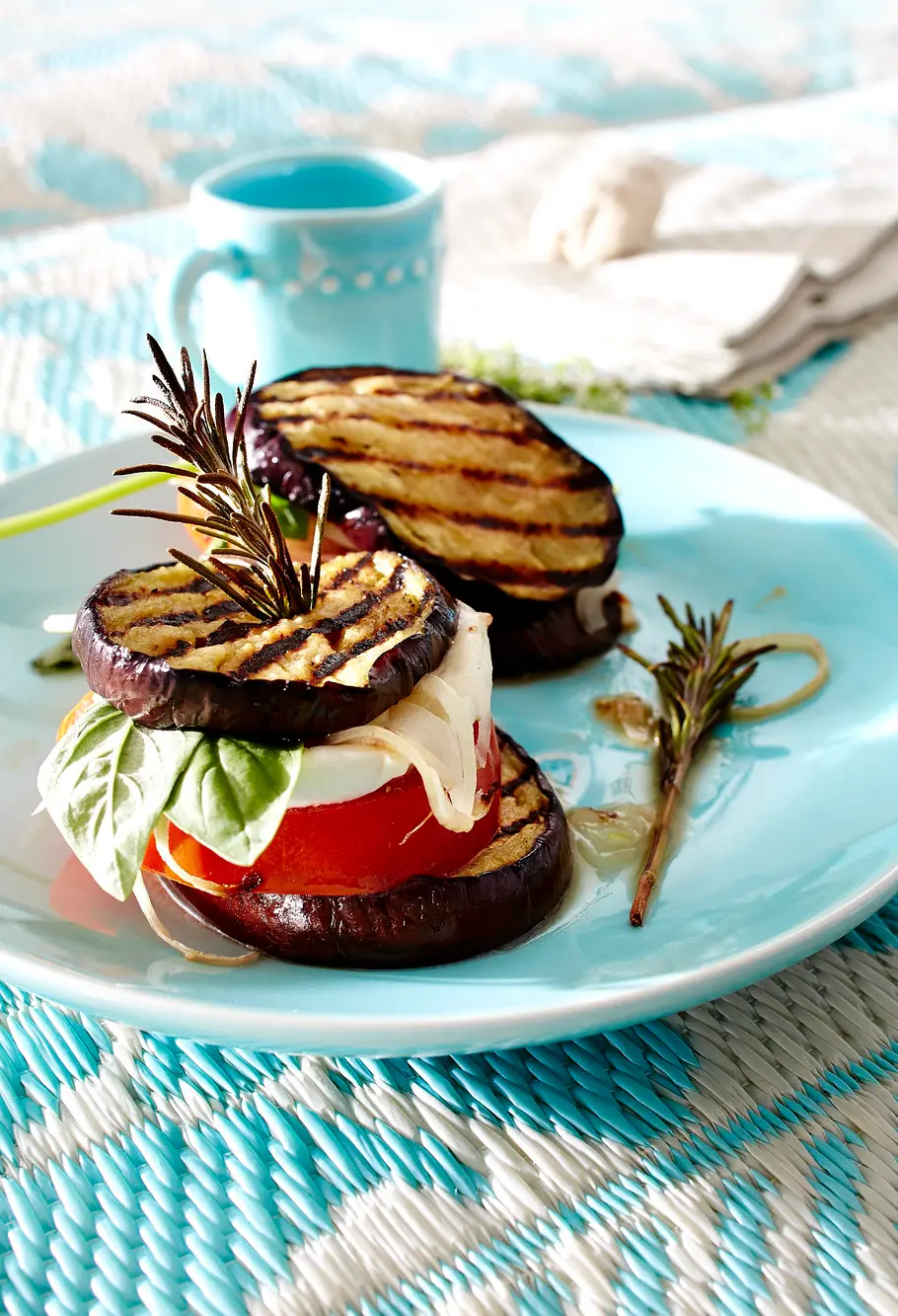 Auberginen-Mozzarella-Türmchen Rezept