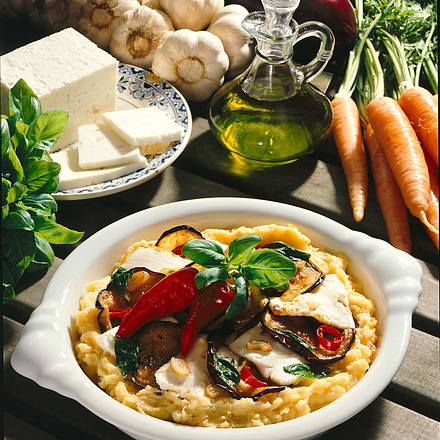 Auberginen-Schafskäse-Auflauf Rezept