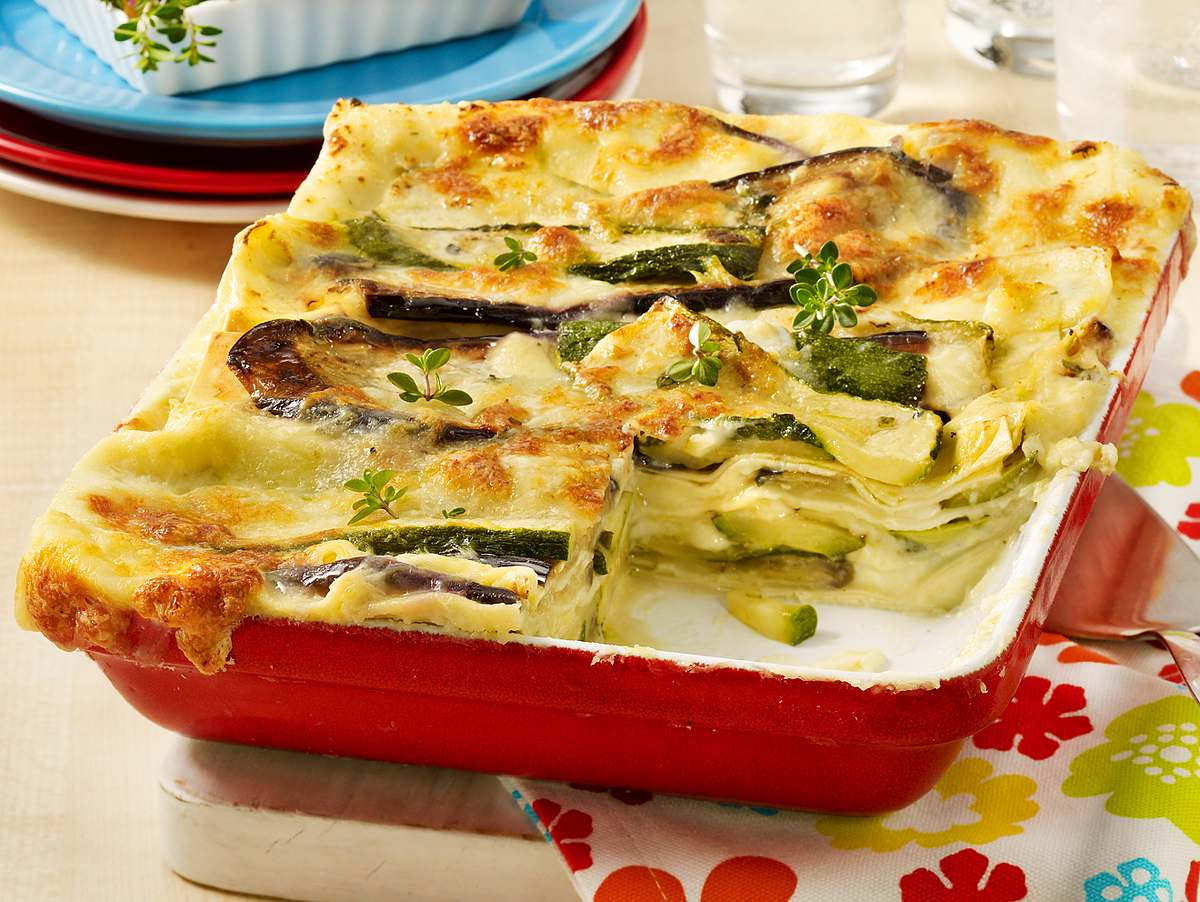 Auberginen-Zucchini-Lasagne Rezept