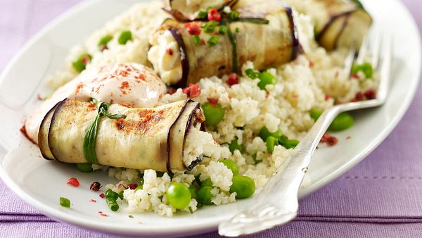 Auberginenpäckchen auf Hirse Rezept - Foto: House of Food / Bauer Food Experts KG