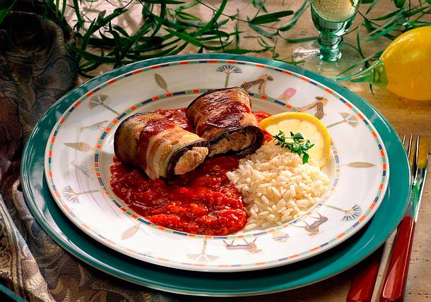 Auberginenrouladen Rezept Auberginenrouladen Rezept