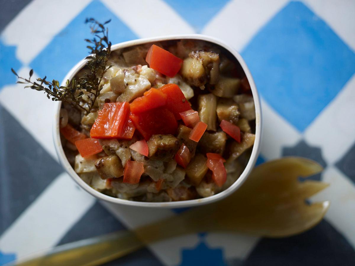 Auberginensalat mit Thymian Rezept
