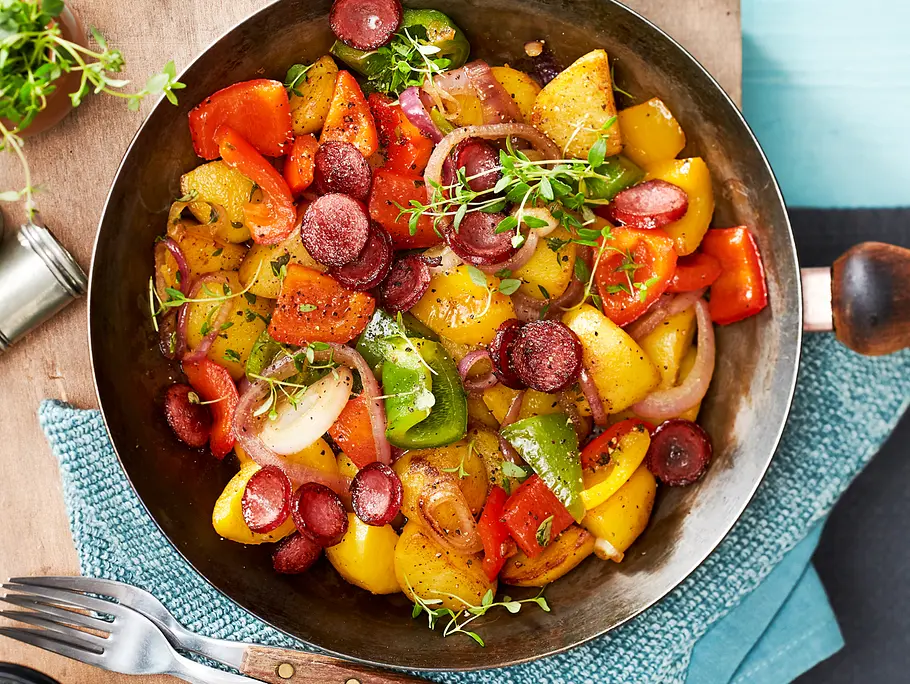 Aus-4-mach-1-Kartoffel-Pfanne  Rezept