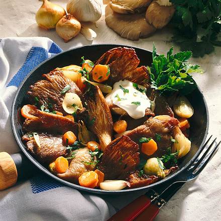 Austernpilz-Möhrenpfännchen Rezept Austernpilz-Möhrenpfännchen Rezept