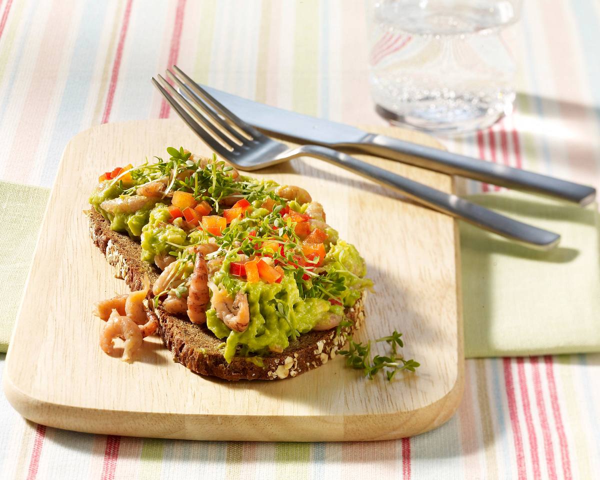 Avocado-Krabben-Brot Rezept