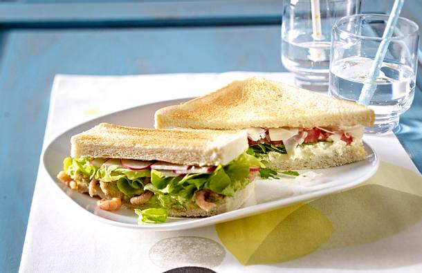 Avocado-Krabben-Sandwich Rezept Avocado-Krabben-Sandwich Rezept