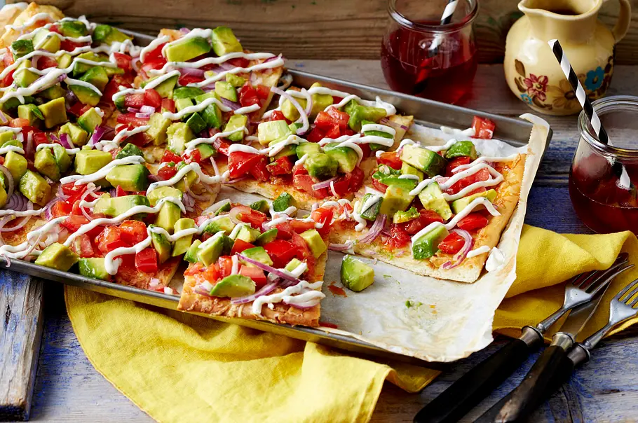 Avocado-Pizza Rezept Avocado-Pizza Rezept