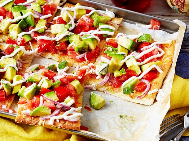Avocado-Pizza Rezept Avocado-Pizza Rezept