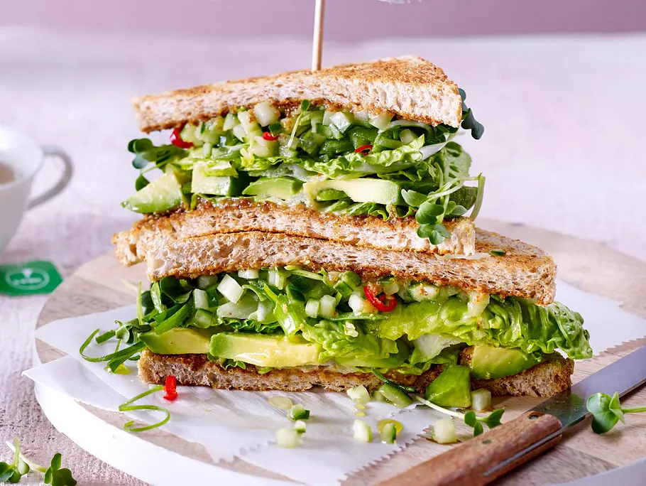 Avocado-Sandwich Rezept Avocado-Sandwich Rezept