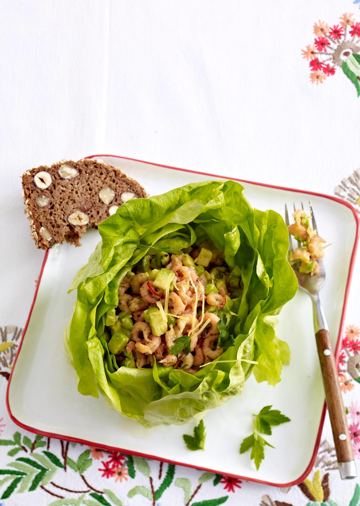 Avocadokrabben im Kopfsalat Rezept